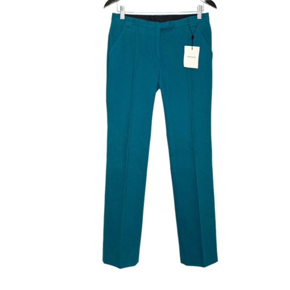 NWT Costume National Blue Topaz Trouser Pants Size 42 (US6)
